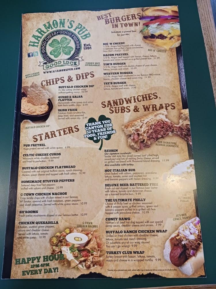 Harmon's Pub Menu image 1