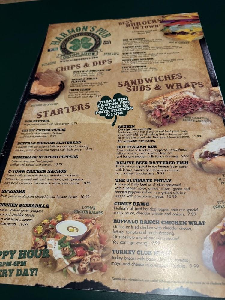 Harmon's Pub Menu image 3